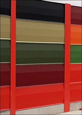 Akustikschirme aus Lochblechen für Schallschutzwände