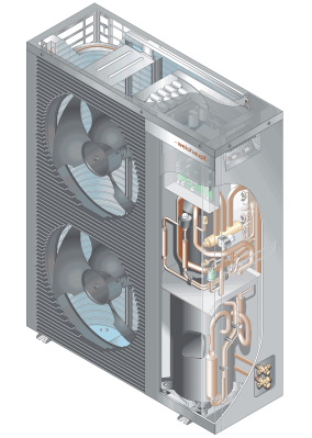 Weishaupt Neuheit 2023: Splitblock Wärmepumpen WSB und WSB Kompakt