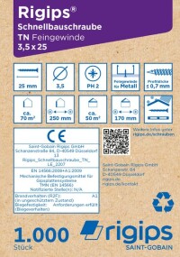 Rigips optimiert Sortiment mit Schraubenreform