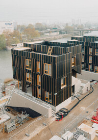 Aus Athletendorf wird lebendiges Stadtviertel - Kerto LVL für nachhaltige Holzbau-Unterkünfte