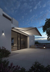 Kassetten-Markise Terrea K55 mit funktionalen Designs von Warema 