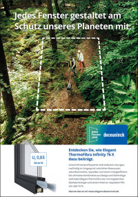 „Jedes Fenster zählt“ - Neue Nachhaltigkeits-Kampagne von Deceuninck