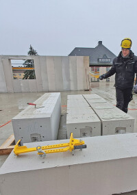 Ytong Porenbeton-Systemwandelemente mit mehr Wandstärke