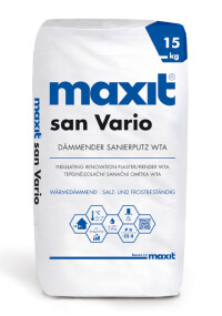 Sanierputz „maxit san Vario” bietet Lösungen für Dämmung und Putz bei salzbelasteten Untergründen