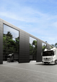 Neue Oberflächen für Hörmanns Industrie-Sektionaltor Vitraplan