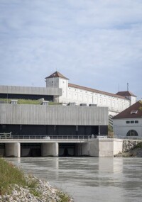 Prämierter Neubau des Wasserkraftwerks Töging