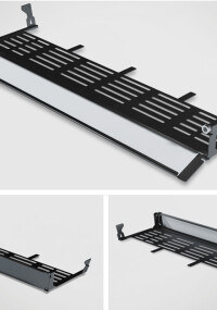 Neue Patchkabelführungswanne mit abklappbarer Front von tde