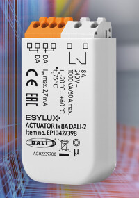 DALI-2 Schaltaktor von Esylux zur energieeffizienten Integration von 230V-Geräten