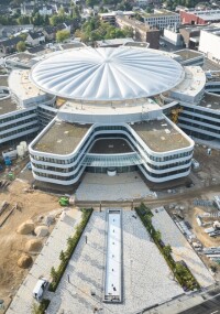 Geigerdome Hofüberdachung auf dem SMS Campus in Mönchengladbach