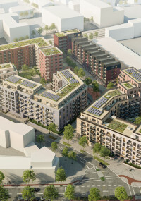 Thermische Trennung von Balkonen und Attiken im Max Brauer Quartier in Hamburg