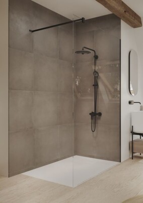 Seamlite Abtrennung für Walk-in-Duschen von Hüppe