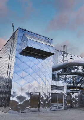 Saint-Gobain Isover: Aluminiumfassade für Leipziger Blockheizkraftwerk
