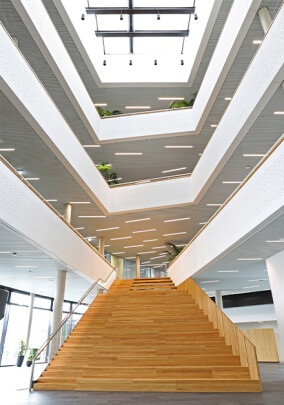 Rigips beim Neubau des Fraunhofer IEE in Kassel