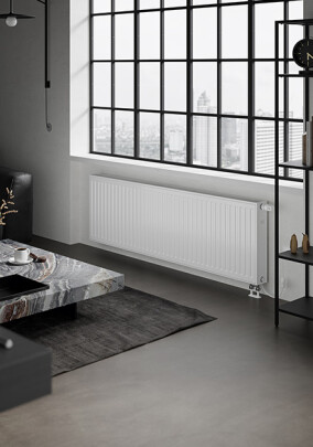 Purmo: Wärmepumpenheizkörper Ulow-E erleichtert Umstieg auf Niedertemperatur-Heizsysteme