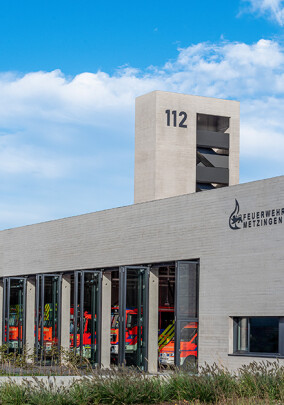 Neue Feuerwache Metzingen – Monolith aus Leichtbeton