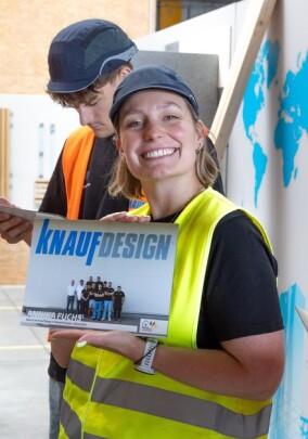 Nationalteam der Stuckateure taucht bei Knauf in Bau- und Designlösungen ein