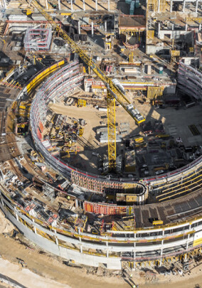 PERI: Schalung für kreisförmiges Schulgebäude