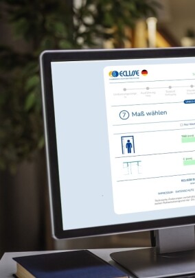 Perfekt abgestimmt: Mit dem Eclisse-Konfigurator zur DIN-konformen Schiebetür