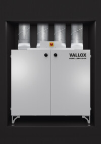 Zentrale Kompaktlüftung „Vario V” mit vertikalem Anschluss