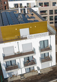 Fassadengestaltung von Rockpanel im Osnabrücker Wohnquartier Kühnehof