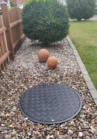 FibreEco-Abdeckung mit PE-Ausgleichsring für Schächte