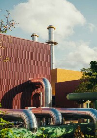 Leipzigs Heizkraftwerk Süd mit beeindruckender Fassade für die Wärmewende