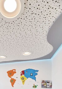 Rigips: Rigitone Edge Activ’Air für dekorative Akustikdecken