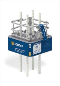 Schöck: Neues Wärmedämmelement für die Anwendung am Fuß von Stahlbetonstützen