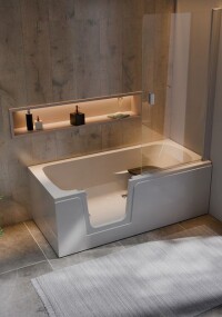 Neue Badewanne Buffalo mit Türeinstieg