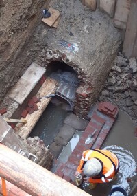 Dommel saniert Mischwasserkanal aus dem Jahr 1900 mit GFK