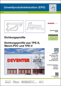 Deventer: EPD für Dichtprofile aus TPE-S, TPE-V und Weich-PVC