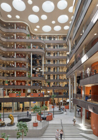 Neuer Hauptsitz Danske Bank: „Twilight-Szenario” für natürlichen Lichteinfall im Atrium