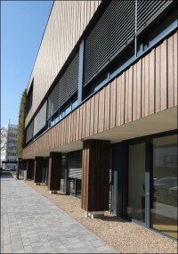 Moso stattet Bauprojekt in Bonn mit 3D-Fassade aus