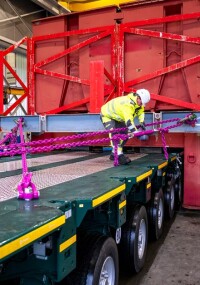 Erfolgreicher Testlauf: RUD sichert 215-Tonnen-Transport