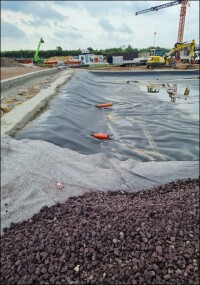 Befahrbare Retentionsflächen mit Veriso RED Blähglasschotter