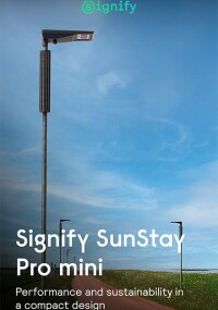 Signify SunStay Pro gen2 mini: Solar-Straßenleuchte für öffentliche Bereiche
