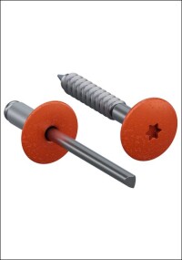 Individuell lackierte SFS Schraub- und Nietköpfe für ein nahtloses Fassadendesign