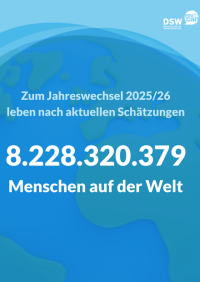 Zuwachs der Weltbevölkerung: Mit 8.228.320.379 Menschen ins Jahr 2026
