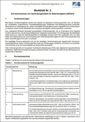 FDB: Merkblatt Nr. 2 zum Korrosionsschutz von Verbindungsmitteln überarbeitet