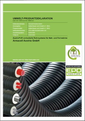 Armacell: EPDs für vorisolierte Rohrsysteme