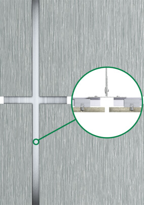 Hardie Panel Conceal System zur verdeckten Befestigung von Fassadentafeln