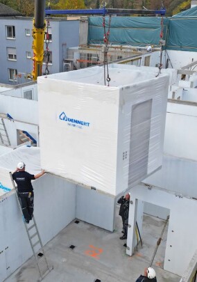 Dennert-Bausystem aus Fertigbauteilen: Pflegeheim-Neubau ein Jahr früher fertig als geplant