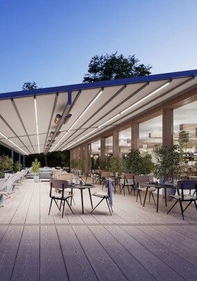 Servicepaket „Markilux Project” erleichtert Großflächen­beschattung