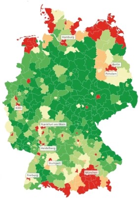 Postbank Wohnatlas 2025: Einkommensbelastung bei Miete und Wohnungskauf