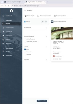 NOVA AVA mit neuer Nutzeroberfläche und verbesserten Features