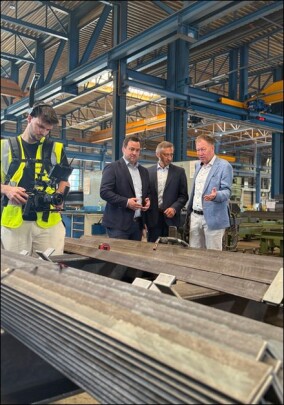 „Berufe im Stahlbau” zu Gast bei Wurst Stahlbau in Bersenbrück