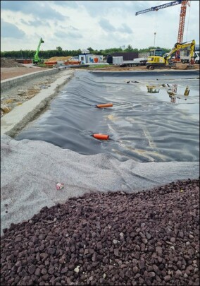 Befahrbare Retentionsflächen mit Veriso RED Blähglasschotter
