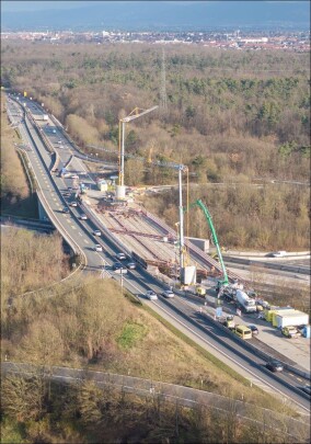 CO₂-reduzierter evoBuild Beton im Brückenbau der B39 im Einsatz