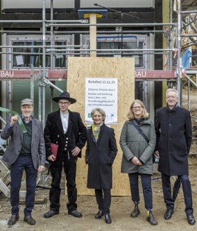 Richtfest für neues Labor- und Verwaltungsgebäude des Umweltbundesamts in Berlin 