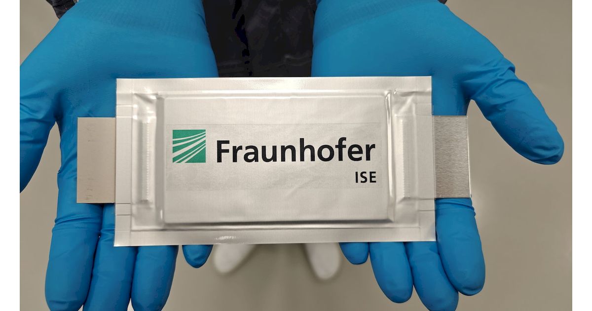 Fraunhofer ISE steigert Energiedichte von Batteriezellen